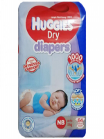 Huggies Newborn Belt Diaper 0-5 Kg - 64 Pcs | Buy Now from Malaysia
