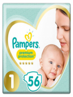 PampersPremium Protection Size 1 Nappies (2-5 Kg) Jumbo Pack (UK)