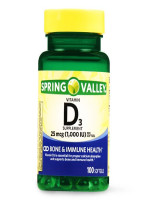 Spring Valley Vitamin D3 Supplement 100 Softgels