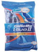 Gillette Blue II Long Lasting Blades Razor 5pcs