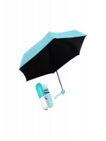 Mini Capsule Box Smart Folding Umbrella, Rain & Sun Protected - sky blue