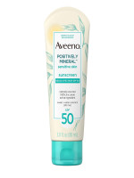 Aveeno Positively Mineral Sensitive Skin Sunscreen Broad Spectrum SPF 50 88ml