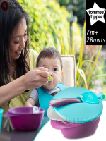 Tommee Tippee Explora Easy Scoop Feeding Bowl Lid and Spoon (Colours May Vary) 7m+