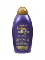 OGX Thick & Full Biotin & Collagen Volumizing Shampoo for Fine Hair, Extra Strength Shampoo with B7 Vitamin