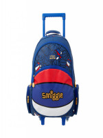 Smiggle Basketball Light Up Trolley Backpack Blue