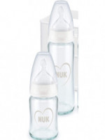 NUK First Choice+ Anti-Colic Glass Baby Bottle 240 mL