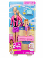 Barbie FXP39 Gymnastics Coach Dolls & Playset