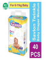 Savlon - Twinkle Baby Diaper Medium 6-11kg 40 Pcs
