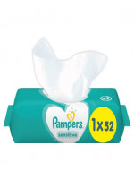 Pampers - Sensitive Fragrance Free Baby Wipes - 52 pcs