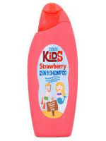 Tesco Kids Strawberry 2 In 1 Shampoo 250ml - Gently Cleanses and Conditions Hair, Perfect for Kids' Daily Haircare Routine at Competitive Price