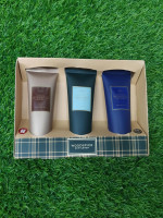 M&s Woodspice Gentlemen Rare Shower Gel Set pack of x3,Amber,original,Royal blue