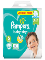 Pampers Baby Dry Belt | Up to 12 Hours Protection | 6 (13-18 kg) UK | 62 Nappies