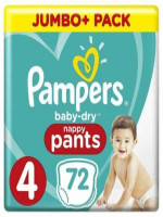 Pampers Baby Dry Pants Pant UK Size 4 (9-15 kg) 72 Pcs: Keep Your Little One Comfortable All Day