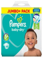 Pampers Baby Dry Belt: Up to 12 Hours Protection, 5 Years +, 12-17 kg - 68 Nappies (UK)

