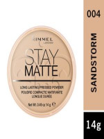 Rimmel Stay Matte Pressed Powder (004 Sandstorm) - 14g | Perfect for All-day Oil Control
