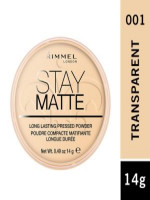 Rimmel London Stay Matte Pressed Powder 001 Transparent (14g) - Shop Now!