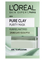 LOreal Paris: 3 Pure Clays and Eucalyptus Purity Mask 50ml - Your Solution for Clear and Radiant Skin