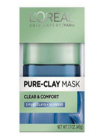L'Oreal Clear & Comfort Face Mask (48G) - Deeply Purify and Rejuvenate Your Skin