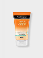 NEUTROGENA Clear & Defend Facial Scrub -150ml | Effective Exfoliating Scrub for Clearer, Healthier Skin