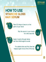 Streax Professional Vitariche Gloss Hair Serum 100 ml