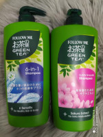 "Experience Natural Brilliance with Follow Me Green Tea 6-in-1 Shampoo – The Ultimate Haircare Solution"