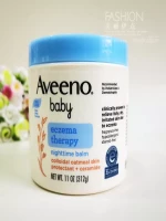 Aveeno Baby Eczema Therapy Nighttime Moisturizing Body Balm, Colloidal Oatmeal & Ceramide, Soothes & Relieves Dry, Itchy Skin from Eczema, Hypoallergenic, Fragrance- & Steroid-Free