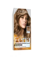 L'Oreal Feria Multi-Faceted Shimmering Color: Light Golden Brown 63 - Stunning Hair Color with a Natural Glow!