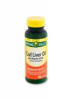 Spring Valley Cod Liver Oil Plus Vitamins A & D3 - A Natural Source of Essential Nutrients for Optimal Health