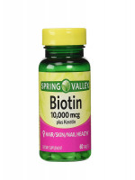 Spring Valley Extra Strength Biotin Plus Keratin 10000mcg