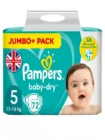 Pampers Baby-Dry Size 5 Nappies Jumbo+ Pack