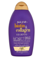 OGX Thick & Full Biotin & Collagen Shampoo 385ml - Nourishing Hair Care for Thicker and Fuller Hair