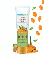 Mamaearth Ubtan Face Scrub: Turmeric and Walnut for Effective Tan Removal (100g)