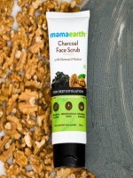 Mamaearth Charcoal Face Scrub For Oily Skin and Normal Skin, With Charcoal And Walnut For Deep Exfoliation 100g