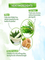 Mamaearth Tea Tree Face Scrub With Tea Tree and Neem For Skin Purification 100g