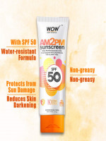 AM2PM SPF50 Water Resistant No Parabens & Mineral Oil Sunscreen Lotion 100 ml