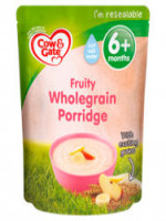 Cow & Gate Fruity Wholegrain Porridge Baby Cereal 6+ Months 125g
