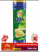 Lays Stax Sour Cream & Onion- Mexico- 1Pcs X 155.9Grm=155.9Grm