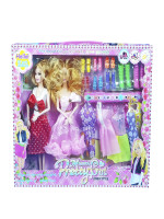 Modern pretty girls and Stylish Double Barbie DOLL, Wonderful Toy With Dress& Accessories For kids & Girls