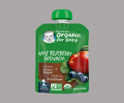 Gerber Organic Apple, Blueberry & Spinach Puree 99gm