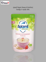 Aptamil Organic Banana & Strawberry Porridge 6+mnths 180G