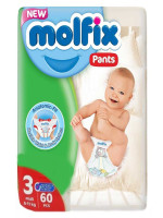 New Molfix Pants Size 3 60pcs