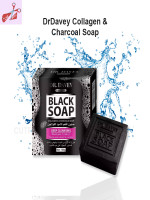 DrDavey Collagen & Charcoal Soap Deep Cleansing Complex Tighten Pores Acne Oil Control