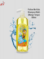 Follow Me 2In1 Kids Shampoo and Bath, Mango Tango, 800ml