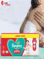 Pampers Jumbo Pack Size- 7 (17+KG) Pant System