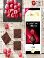 Lindt Excellence Raspberry Intense Dark 100g