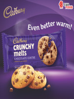 Cadbury Crunchy Melts Chocolate Centre Cookies 156G