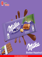 Milka Broken Hazelnut Chocolate Bar 100g