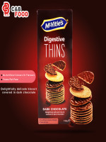Mc-Vitie's Digestive Thins Dark Chocolate Biscuits 150G