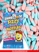 Sweetzone Fizzy Blue Bottles 90G