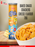 ORI O'Fish Baked Snack Crackers Cheese Flavor 70G